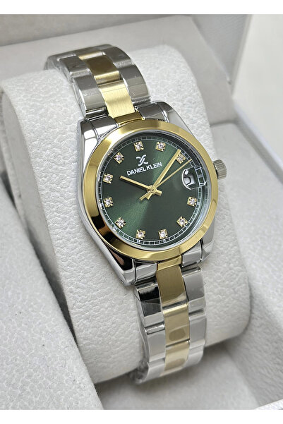 Daniel Klein Orijinal Yeşil Katran Su Geçirmez Metak Kordon Kadın Kol Saati I...
