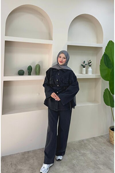 lurex moda Belted Jeans Set