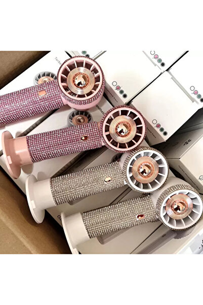 Barhat Mini Fan for Eyelashes with Glitter Stones