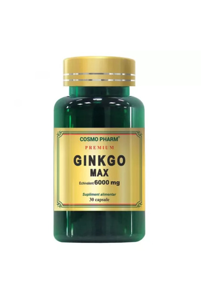 Cosmopharm Ginkgo Max Premium, 6000 mg, 30 κάψουλες,