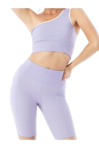 y.orstruly TEK OMUZLU SARAN KAVRAYICI CROP BRA