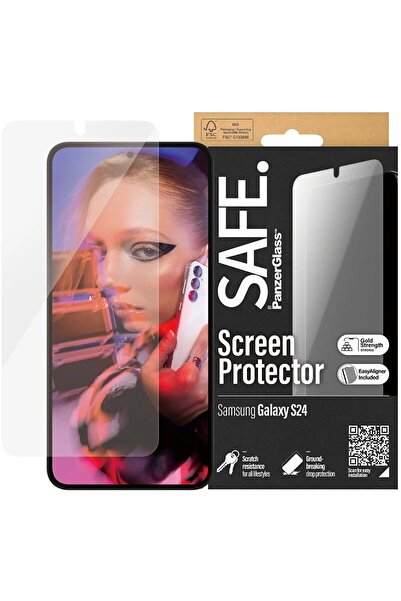 Panzer Glass Screen Protector for Samsung Galaxy S24 - PanzerGlass® SAFE. Ult...