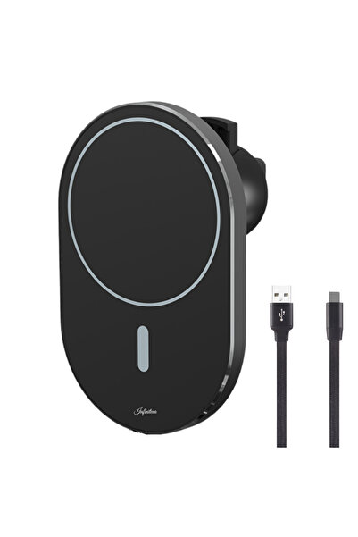 Infiniteea Car Phone Holder, Wireless Charging, 15W,, Magnetic Grip, Resistan...