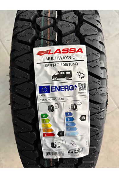 Lassa / 195R14C (MULTIWAYS-C) 4 MEVSİM LASTİK (1 adet fiyatıdır. En az 2 adet...