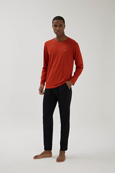 YUYİ Kly Modal Cotton Crew Neck Long Sleeve Thin Soft Textured Long Sleeve Me...