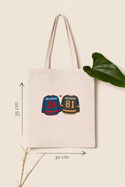 AYDESİGN Ilya Rozanov 81 Hollander 41 Heated Rivalry Printed Canvas Fabric Sh...