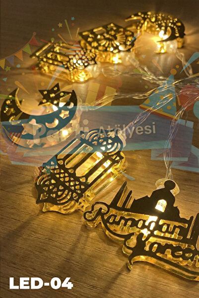 Parti Atölyesi Ramazan Karışık Figürlü Metal Led Işık (LED-04)