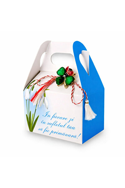 Bucuria SET 10 x Mărțișoare DULCE GHIOCEL (Brosa TRIFOI) – Bomboane Bucuria, ...