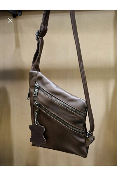 Mocikon Hakiki Deri, El Yapımı, Bölmeli, Unisex Bodybag Vücut ve Göğüs Çantası