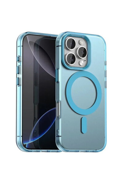 Techsuit Carcasă pentru iPhone 16 Pro - CandyCase MagSafe - Albastră