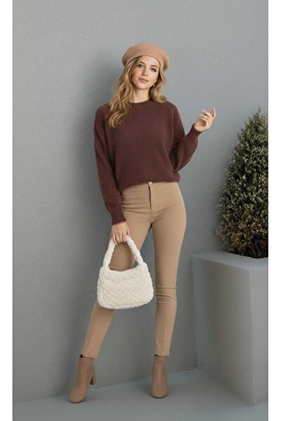 NEWCO Brown Stylish Comfortable New Season Women's Knitwear Soft Sweater