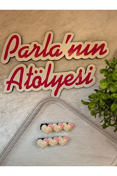 SOFT 2-пари сердечка-бантики з затискачем-алігатором