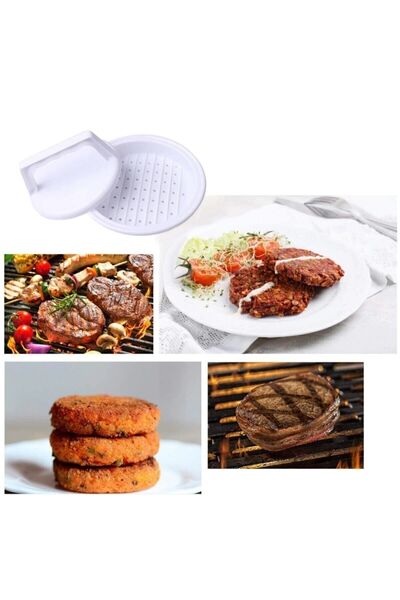 Keyfi Sepet Hamburger Köfte Kalıbı Köfte Presi Şekillendirici Burger Press Pratik Köfte Yapma Aparatı