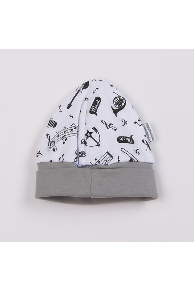 OEM Căciulă de bumbac pentru bebeluși, New Baby Music, mărimea 62 (3-6 luni)