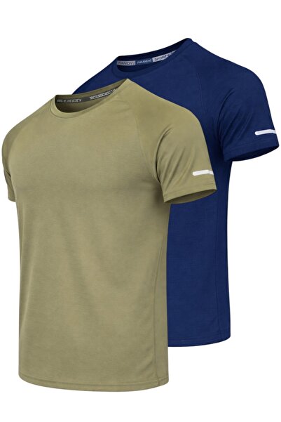 pandy 2-Pack of Athletic Technical Sports T-Shirts with Quick Dry Feature