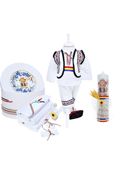 Recostore Set trusou complet pentru botez baieti, model traditional, 14 piese...