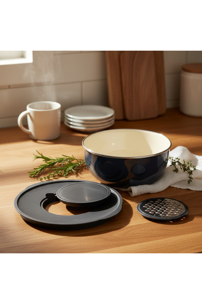 Bambum Nostalgia Mixing Bowl Gray 24 cm