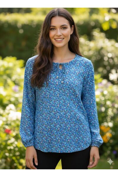 THEBEK Lycra Viscose Drawstring Blouse – the Place Where Elegance and Comfort...