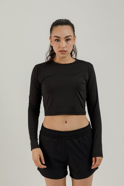 Airlife Sportswear Long Sleeve Women's Athlete T-Shirt Black