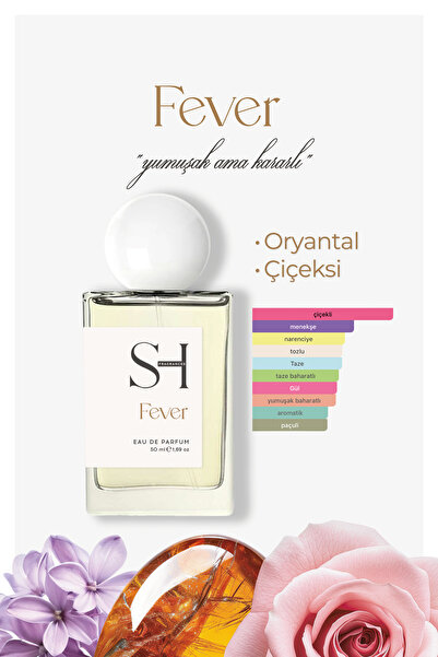 SH FRAGRANCES Fever EDP Kadın Parfüm | Oryantal-Çiçeksi | Biber-Portakal | Le...