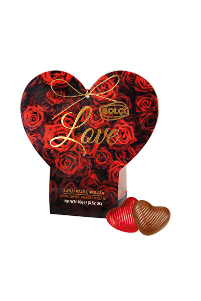Bolçi FİGÜRLÜ ÇİKOLATA GÜL DESENLİ KALP 100 GR