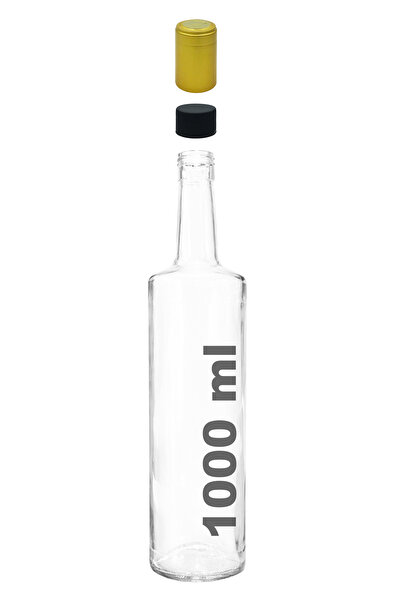 Afracam 1000 ml Şeffaf Dorika Yuvarlak Model 1000 cc Sızdırmaz Kapaklı ve Kap...