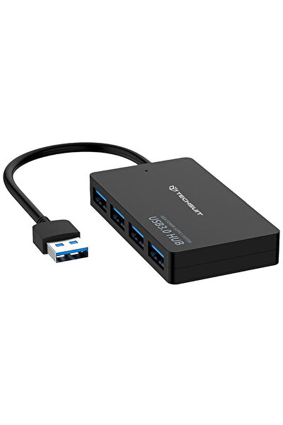 Techsuit QuantumNode 4 in 1 USB Hub - Black