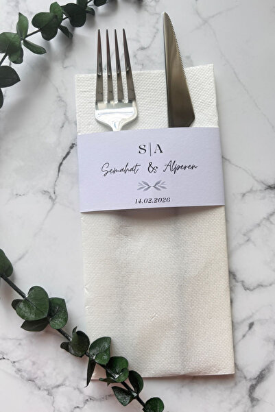 loyderlena Kişiye Özel Premium Cepli Peçete 12'li – Söz, Nişan ve Düğün Konsepti