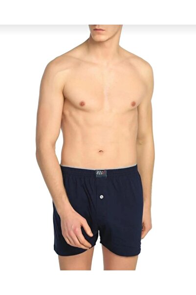 Tutku Elit 1101 Men's Combed Cotton Towel Waist Flat Boxer Shorts 10 Pieces