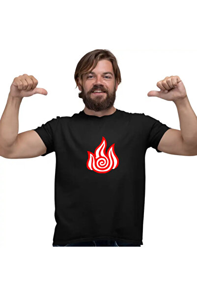 OEM Men's T-Shirt Avatar Firebender Element Symbol Master of Fire
