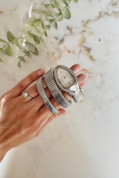 OQQO Kora Stone Snake Model Women's Wristwatch