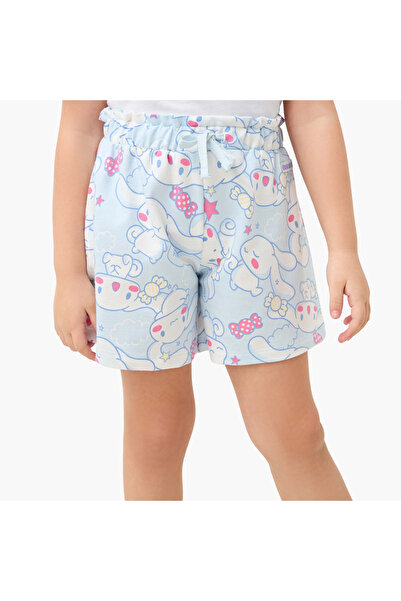 SANRIO شورت مطبوع عليه أرنب بالكامل مع رباط للإغلاق