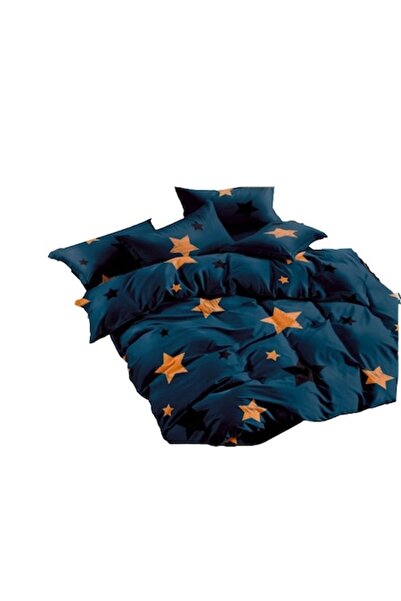 bykan 4-Piece Satin Cotton Bedding Set, Starry Sky, 200 x 220 cm