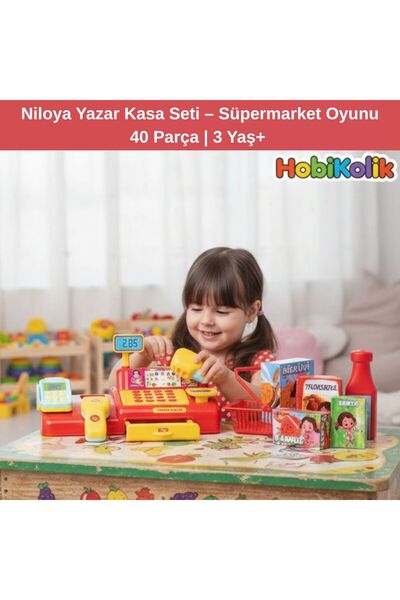 Art Tone 🛒💛 Niloya Yazar Kasa Seti – Süpermarket Oyunu | 40 Parça | 3 Yaş+ ...