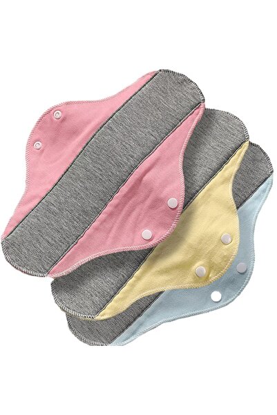 icgiyimcin Yıkanabilir Doğal Kadın Pedi Sızdırmaz Günlük Kullanım Mavi Renk