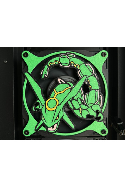 SZD Design Rayquaza Design Computer Case Fan Grill 120mm