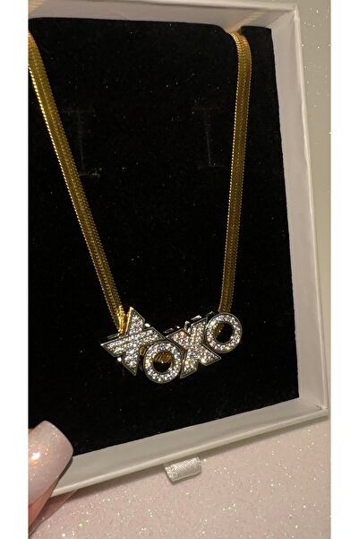 GLARE JEWELRY CO XOXO سلسلة إيطالية مفصلة التصميم، قلادة فاخرة بتصميم حجر الز...
