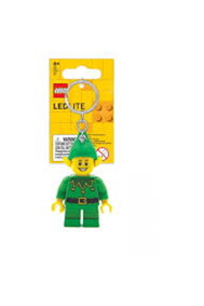 LEGO Elf Minifigure Keychain, LEGO, Green/Yellow, LED Lantern