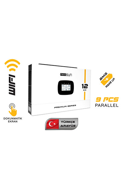 MEXXSUN Premium 12 kW 48V Mppt Akıllı İnverter (Paralel /Wi-Fi/ Dual Output)