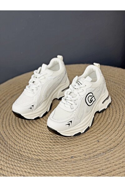 Guja 26Y323 HOLOGRAM DETAYLI 9CM İÇTEN DOLGU TABAN SNEAKER SPOR AYAKKABI KADIN