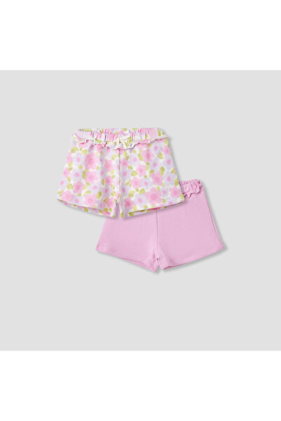 Juniors Ruffle Detail Shorts with Elasticated Waistband - Set of 2