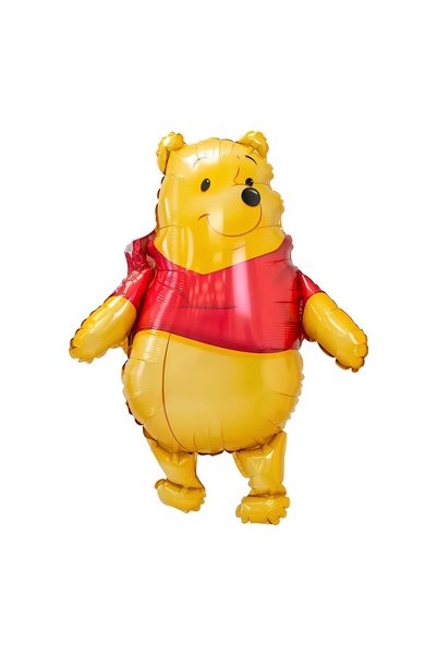 Parti Station Winnie the Pooh Concept 1St Birthday Balloon Set – 12 Piece Balloon Set with Bear Character