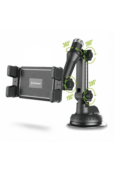 Techsuit Suport auto, universal, reglabil 360° - TabbyX (ST1) - Negru