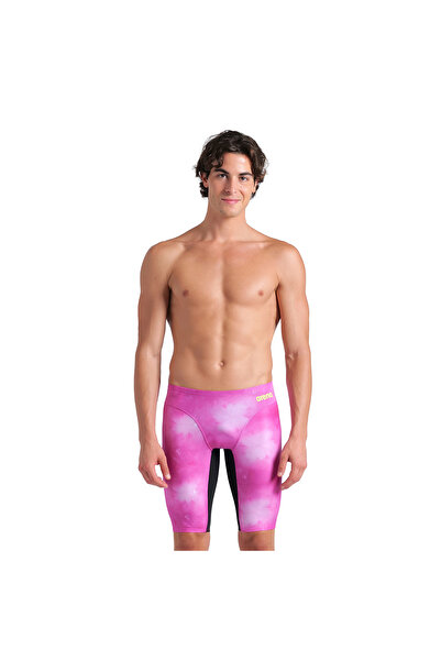 ARENA Swim Jammer Allover Print Erkek Pembe Yüzücü Mayosu 010056509