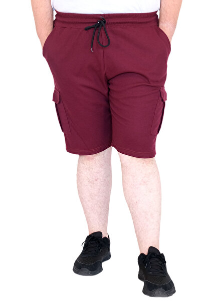 ModeXL Mode XL Large Size Men's Shorts Cargo Pocket Waffle 23500 Plum
