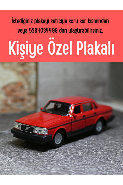 bebeym Volvo 240 GL Metal Araba 1:36 Kırmızı