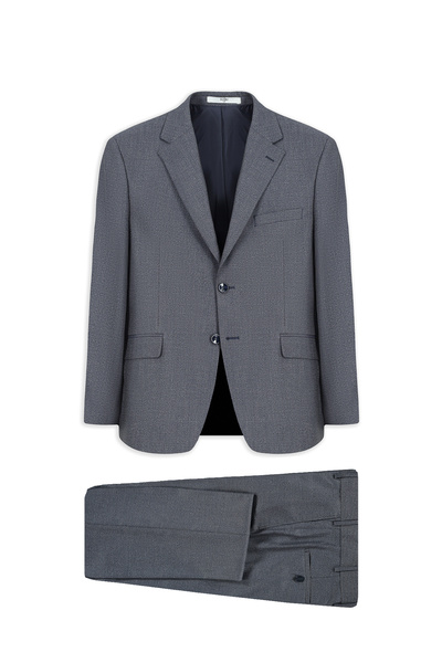 Kiğılı 4 Drop Relaxed Fit Rahat Kesim Mono Yaka Desenli Takım Elbise