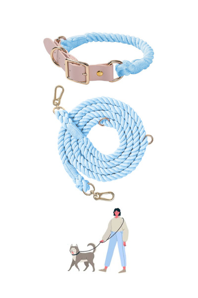 PAKEWAY Hands-Free Multifunctional 2-Piece Dog Walking Set