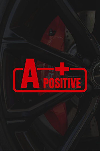 Quart Aksesuar A Rh + Pozitif Kan Grubu Motor Araba Cam Sticker 11 x 5 cm