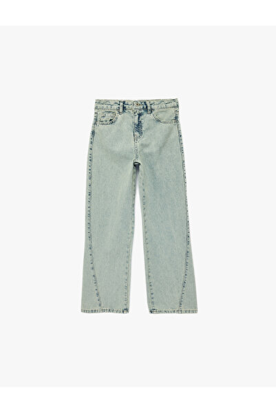 Koton Pamuk komada Sa džepovima širok kroj Denim pantalona